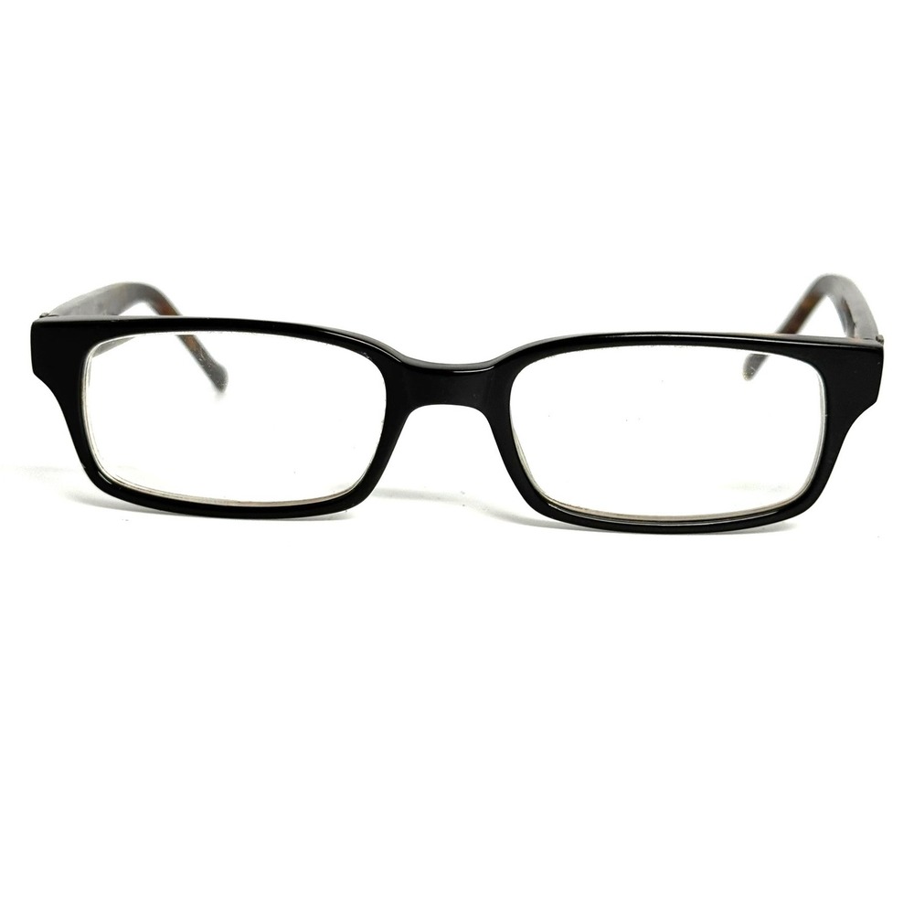 Vivid 790 Black Tortoise Rectangular Eyeglass Frames 49-18-140